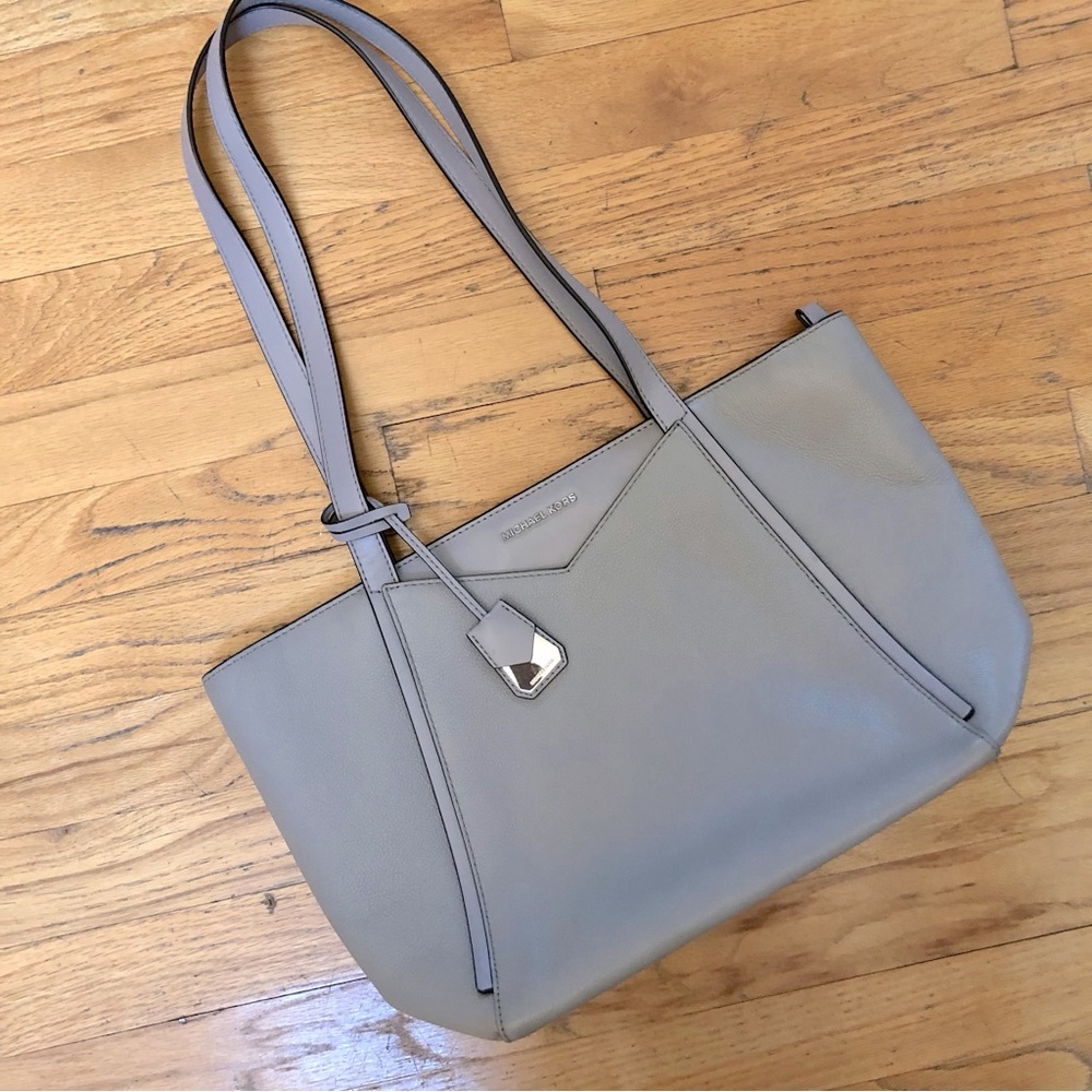 Michael Kors Grey Leather Handbag